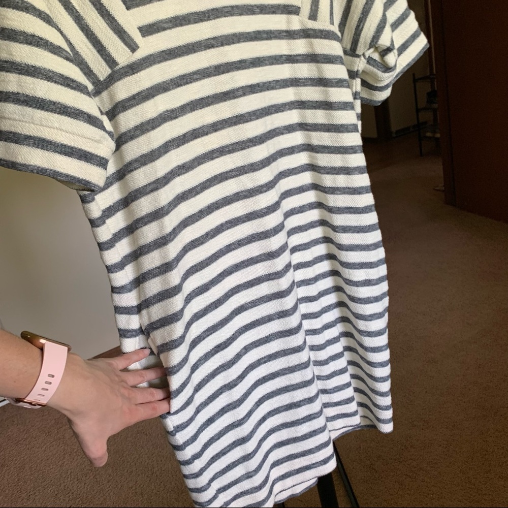 Banana Republic Striped Midi Shirt Dress Small - Picture 3 of 8